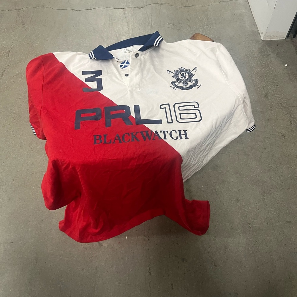 Polo Ralph Lauren Red and White Polo Shirt